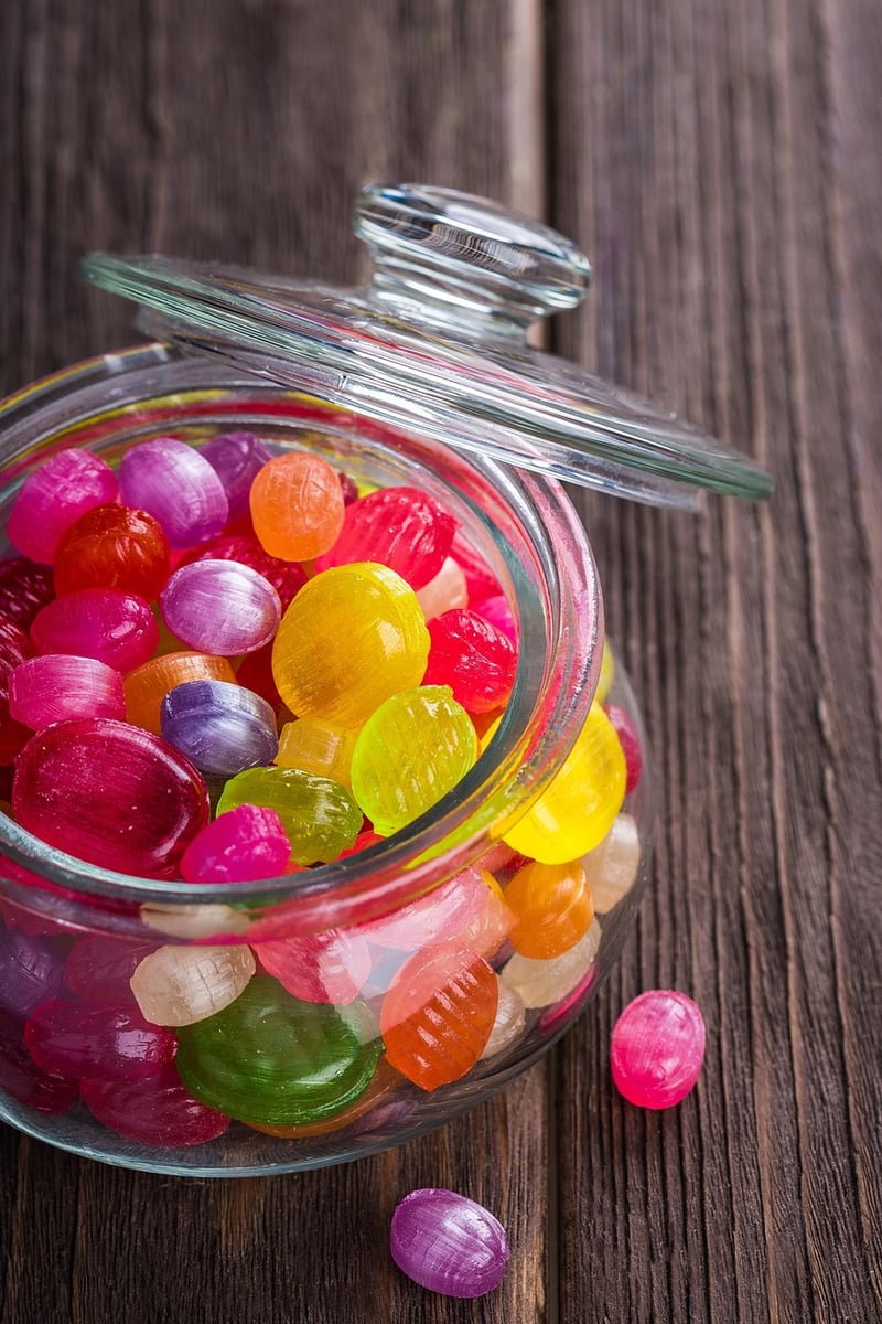 Assorted colorful candies